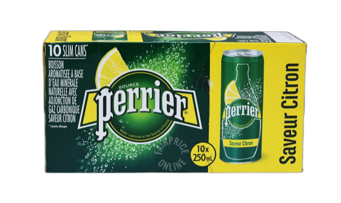 [100111] Perrier slim ليمون 250 ml علبة