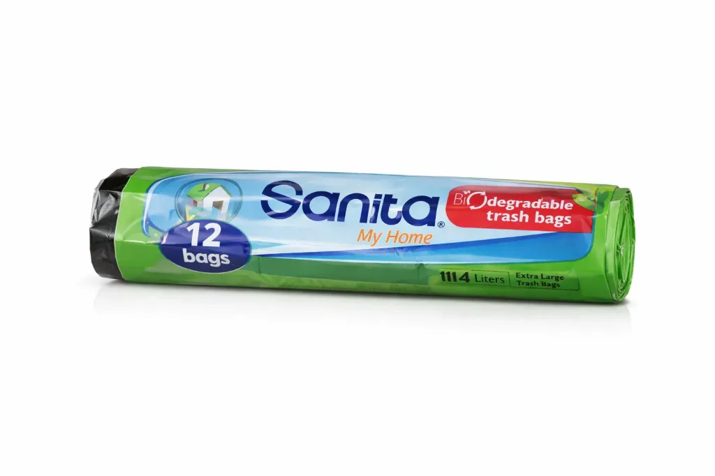[7257] sanita قمامة كيس xlarge أسود*12