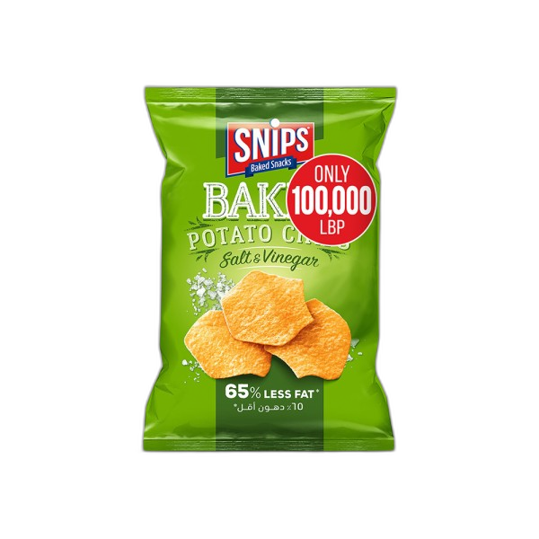 snips مخبوز ملح& خل 110gr