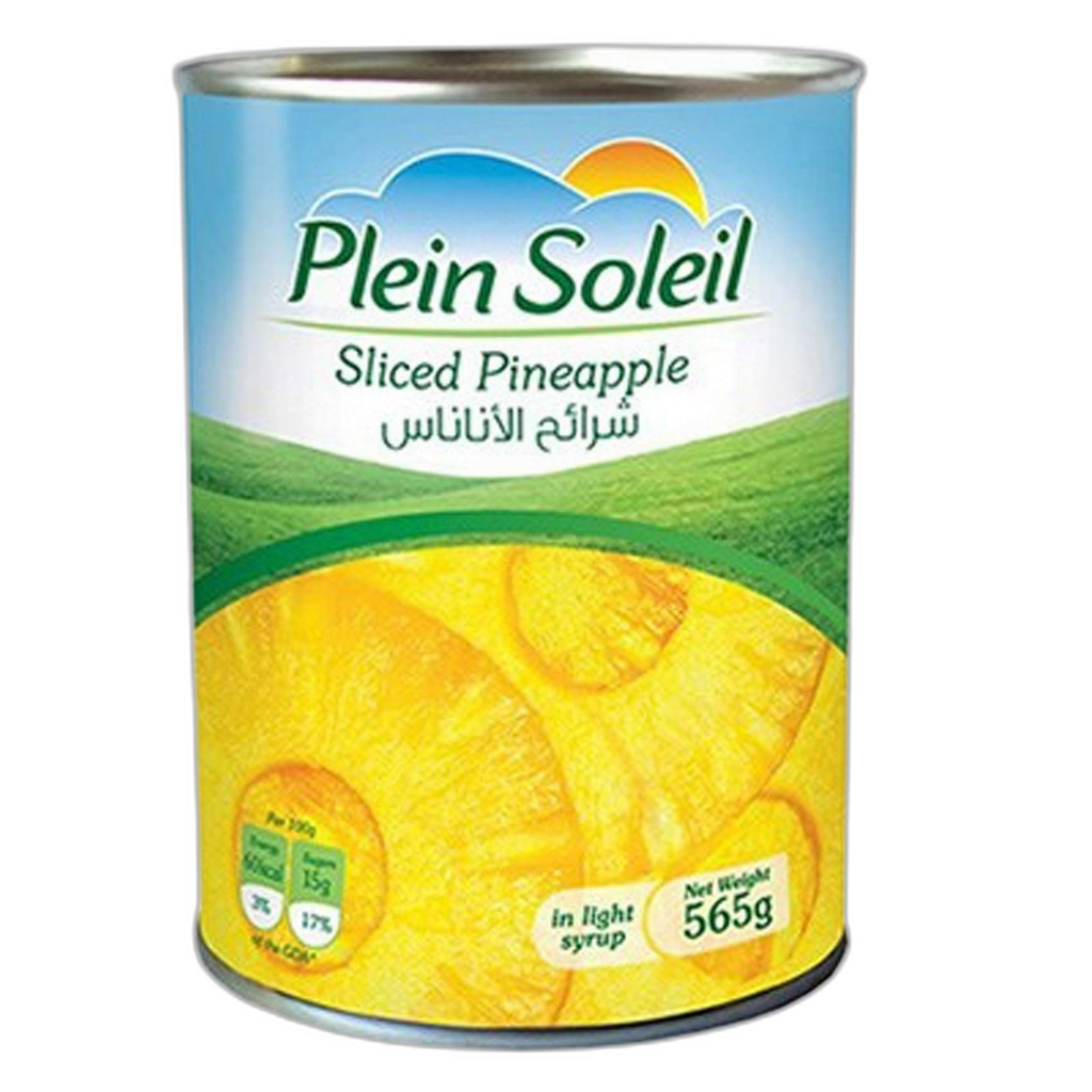 Plein soleil pineapple sliced 565g
