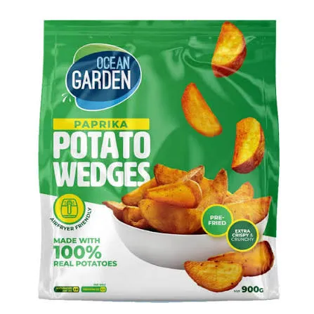Ocean garden paprika potato wedges