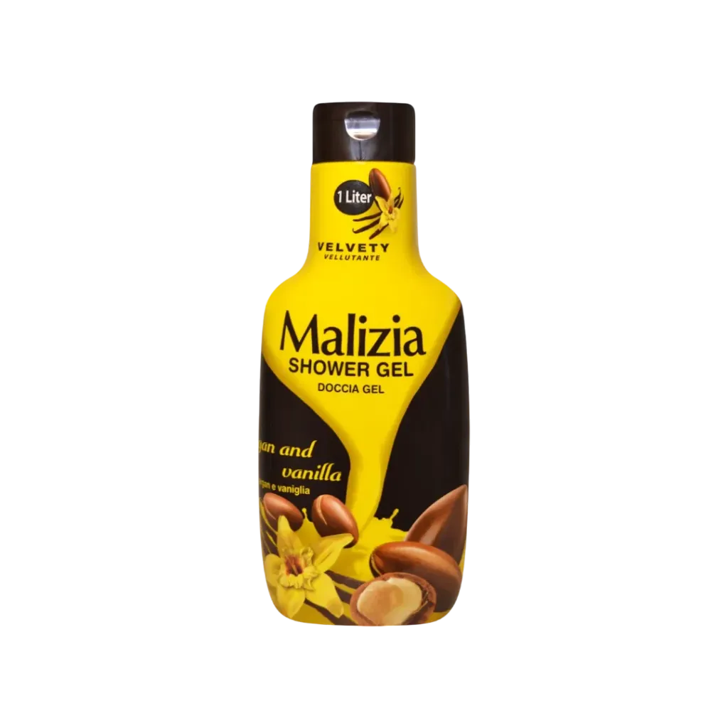 malizia shower gel argan and vanilla 1l