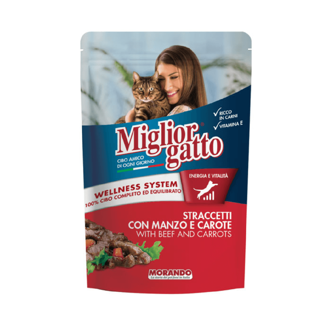 [5339] miglior gatto لحم بقري & carrots كيس100gr