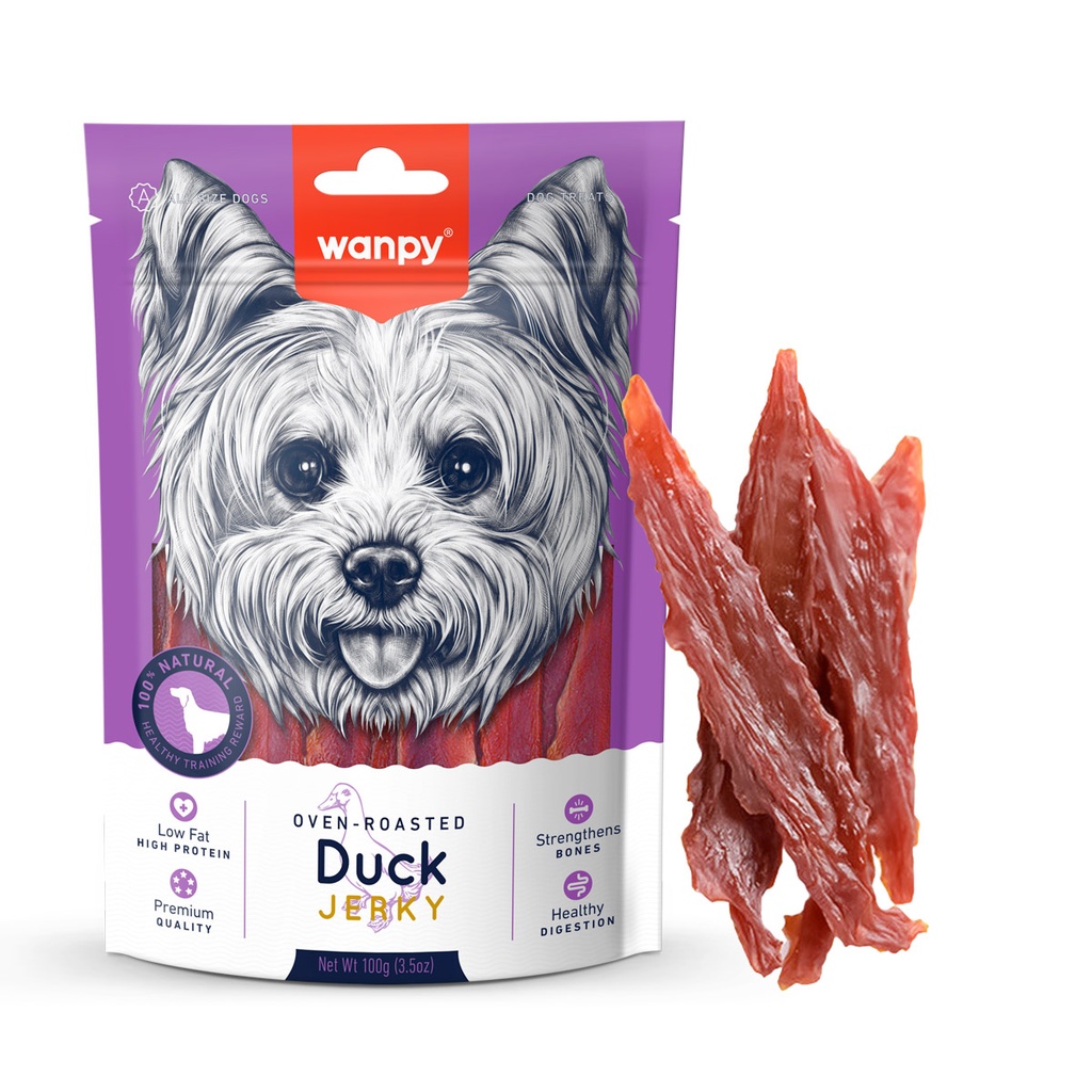 [3065] wanpy كلب بط jerky 100gr