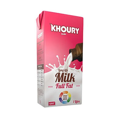 حليب كامل الدسم 1ل-خوري