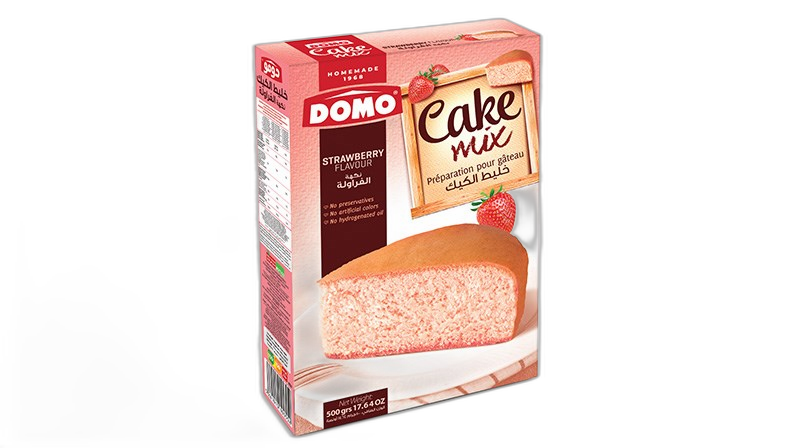 [5281010100552] Domo cake mix strawberry flavour