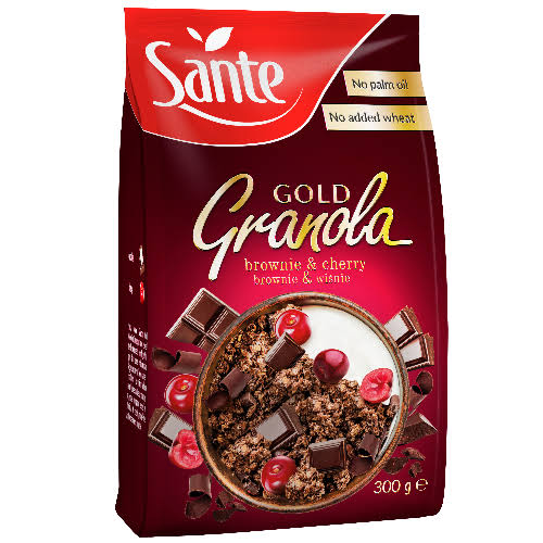 [5336] Sante gold granola brownie and cherry 300g