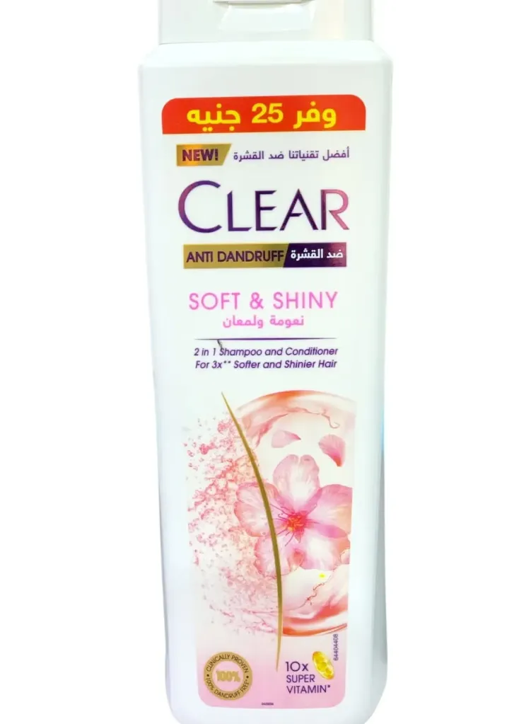 shampoo clear soft & shiny 600ml
