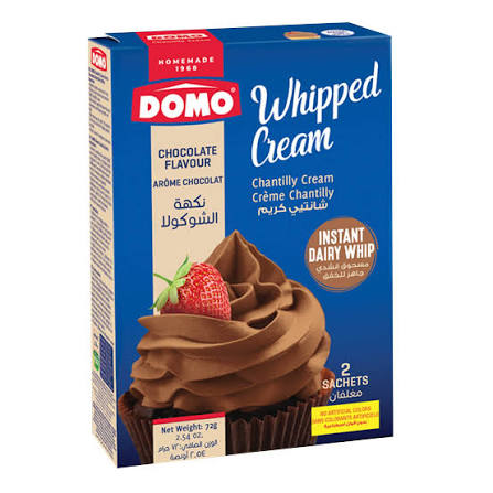 Domo whipped cream chocoolate flavour
